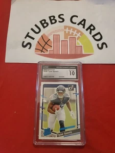 Tarjeta de fútbol americano Donruss Tyjae Spears RC 2023 #396 Titanes CGC 10 gemas como nueva - Imagen 1 de 2