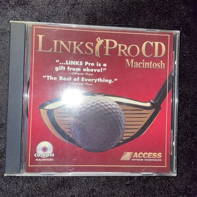 ACCESS Software Inc Links Pro CD Macintosh Juego de Golf Computadora Apple 1995 De Colección Foto 1 de 3