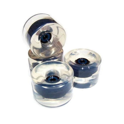 HOUSE LONGBOARD WHEEL 76mm 81a Clear Glide Longboard Wheels Abec 9 Bearings
