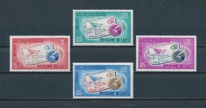 Laos  137-40 MNH, Envelope & Globe, 1966 - Imagen 1 de 1