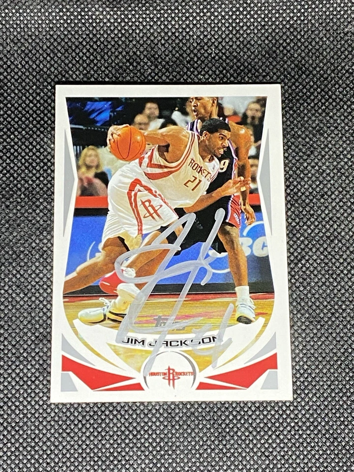 Jim Jackson Houston Rockets 2004-05 Topps Signed Auto Card #81 ~ COA - Image 1 of 3
