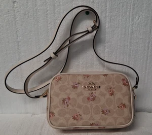 NUEVO CON ETIQUETAS ~ Bolso para cámara Coach Mini Jamie en lona exclusiva con estampado floral CBA86 - Imagen 1 de 12