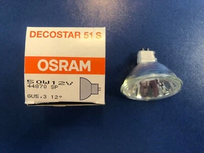 Osram Halogen Lamp Decostar 51 S 12V 50W GU5.3 12° 44870 SP Made in Germany! - Image 1 of 4
