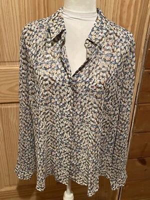 NEW WITH TAGS Renuar Peacock Combo Button Front Top Size XLarge ~ MSRP $119 - Image 1 of 4
