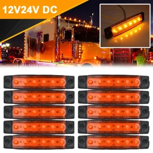10x 6-LED Begrenzungsleuchten Satz Markierungsleuchten LKW PKW Anhänger 12/24V - Picture 1 of 22