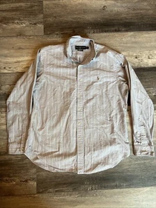 Polo Ralph Lauren Button Shirt Adult Large White And Blue Stripped Flesh Pony - Picture 1 of 6