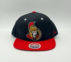 Ottawa Senators NHL Ice Hockey Vtg Zephyr Sports Blockhead Snapback Hat Cap - Picture 1 of 13
