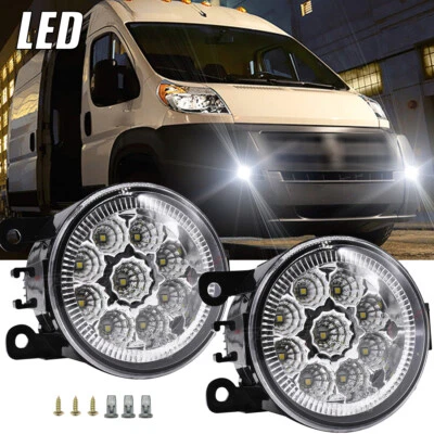 Luces antiniebla LED delanteras luces de conducción para Ram Promaster 1500 2500 3500 2014-2021 Foto 1 de 4