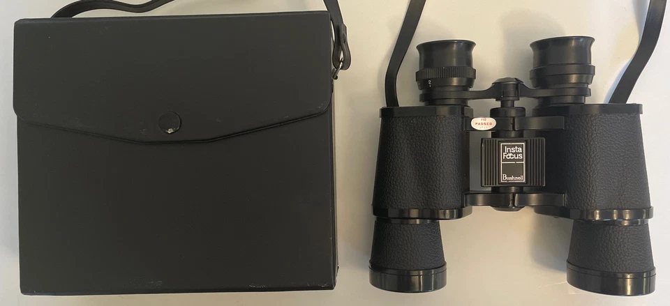 BUSHNELL Ensign 7x35 INSTA-FOCUS Binoculars w/ Soft Case Japan JB139 - Image 1 of 4