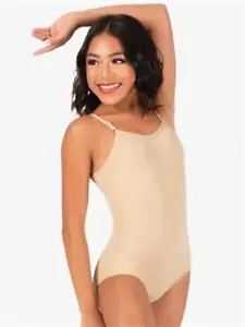 NWot CAPEZIO Adjustable L Cami Leotard for Child Beige TB1420C 96297 - Picture 1 of 2