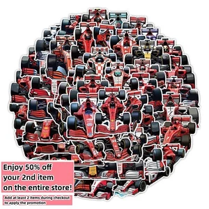 50pcs Waterproof Vinyl Stickers Formula 1 F1 Racing Cars Luggage Phone Laptop - Picture 1 of 8
