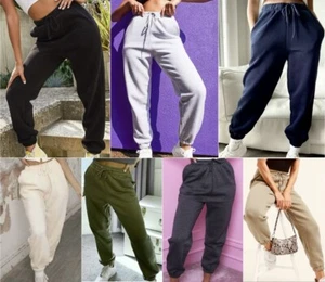 Ladies Oversized Joggers Fleece Sweatpants Baggy Bottoms Loungewear Comfort 302 - Picture 1 of 21