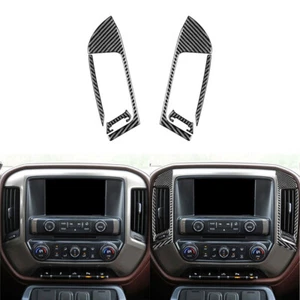 Cubierta de salida de aire central de fibra de carbono para Silverado GMC SIERRA 2014-2018 - Imagen 1 de 15