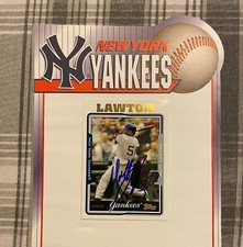 Signed 2005 Topps Updates #UH8 - Matt Lawton - Yankees autograph auto
