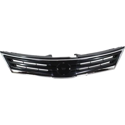 For 2010-2012 Nissan Versa Grille Chrome Shell with Black Insert Plastic Foto 1 de 4