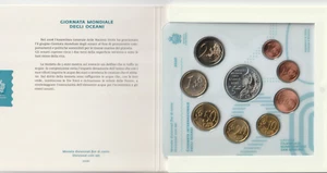 SAINT MARIN - Coffret Officiel B.U. 2020 - série 9 monnaies FDC avec la 5 E Argt - Imagen 1 de 2