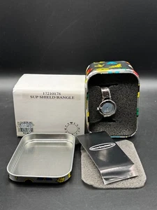 Vintage Fossil Watch Warner Bros WB Store Exclusive SUP Shield Bangle New - Picture 1 of 6