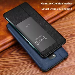 Luxus Smart View Leder Klapphülle Etui für Mate 20X 5G 7,2" - Bild 1 von 15