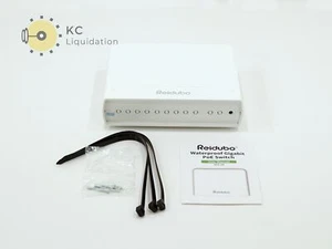 Reidubo 8 Port Gigabit PoE Switch Waterproof, 1000 Mbps 8 PoE+ Ports 120W - Picture 1 of 7