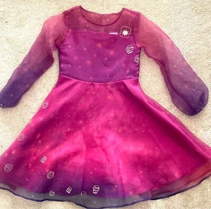 Disney Princess Rapunzel Tangled Girls Fancy Party Dress up Dress 7/8 NWOT - Picture 1 of 5
