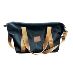 Coolife schwarze Reisetasche Handgepäck über Nacht Wochenende Schultergurt NEUWERTIG - Bild 1 von 6