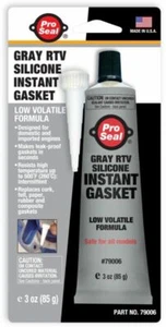 GRAY Silicone RTV Pro Seal 3 oz. Instant Gasket 79006 PROSEAL USA - Picture 1 of 3