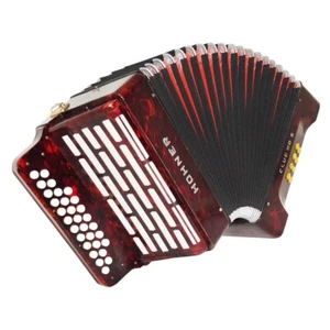 Seltene Vintage Hohner Club IIIB S diatonisches Knopf Akkordeon Quetschbox Riemen 1914 - Bild 1 von 11