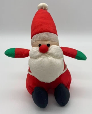 Vintage Soft Dreams 6" Puffy Plush Nylon Santa Stuffed Toy with Original Tag - Image 1 of 4