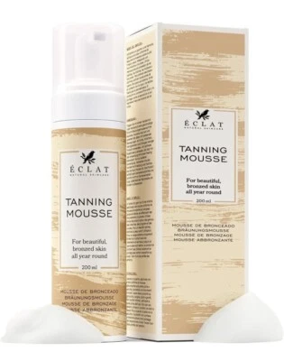 Eclat leichter selbstbräunender Mousse mit Aloe Vera & Vitamin E 200 ml brandneu in Verpackung