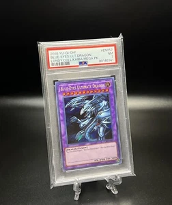 Yugioh PSA 7 NM-MT Blue-Eyes Ultimate Dragon LCKC-EN057 Secret Rare 1st Edition - Picture 1 of 2