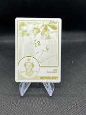 2015 Topps Archives Jim Palmer 1/1 yellow printing plate Baltimore Orioles