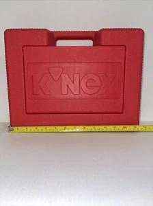 Vintage K'NEX RED Box Hard Carrying Carry Case Organizer 1997 K'NEX CASE ONLY - Picture 1 of 12