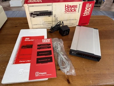 Vintage Hayes Stack 300BPS Smartmodem in Original Box! HACF Working! - Image 1 of 4