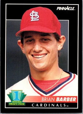 1992 Pinnacle Brian Barber Rookie St. Louis Cardinals #298 - Image 1 of 2