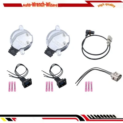 2 Camshaft& 1 Crankshaft Position Sensor+Connector For Audi A4 Quattro 1.8L USA - Image 1 of 4
