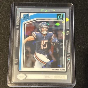 2024 Donruss Clearly Rome Odunze FOTL Cracked Ice Rated Rookie /17 RC - Bild 1 von 3