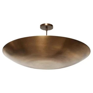 Lámpara de araña de techo de cúpula de latón lámpara de 3 luces - Imagen 1 de 3