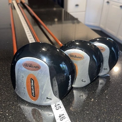 Wilson Pro Staff Multi Metal 10.5* Driver + 3 & 5  Woods Graphite Men's RH #1964 - Image 1 of 4