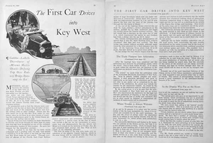 1928 Report First Car Drives To Key West Claude Nolan Kenneth Goodson Railway - Picture 1 of 1