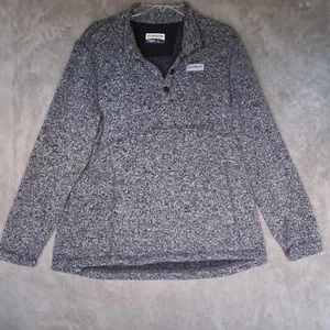 Magellan Outdoors Womens Size L Gray Fleece Sweater Polo Pullover Funnel Neck - Picture 1 of 15
