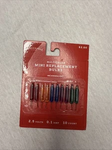 Wondershop Christmas Mini Replacement Bulbs Multicolor 2.5 volt 10 count - Picture 1 of 2