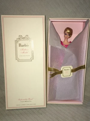 Fashionably Floral Silkstone Barbie Doll Fashion Model Collection Gold New N Box - Image 1 of 4