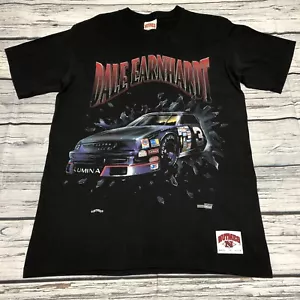 Dale Earnhardt NASCAR Vtg 90s AOP All Over Print The Intimidator T Shirt Sz L - Picture 1 of 9
