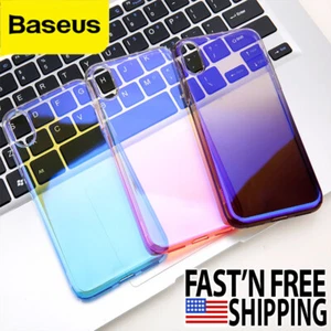 Für iPhone XS Max Glow Gradient TPU Stoßfeste Handyhülle Cover - Bild 1 von 16
