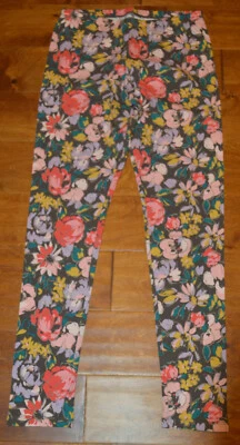 Girl's Circo Gray Multi Floral Pull On Leggings Pants Size 2X (18) - Image 1 of 3
