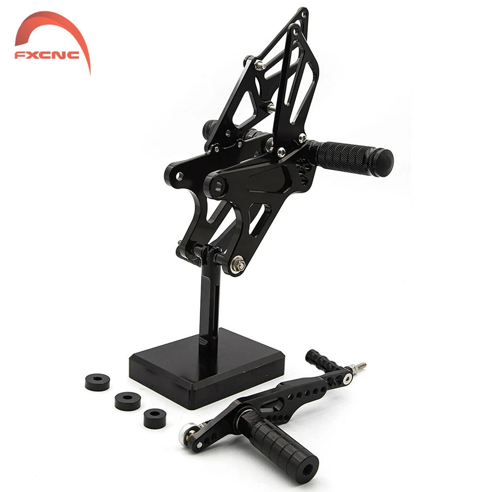 Juego de estriberas de motocicleta reposapiés para Yamaha YZF R1 2009-2011 2012 2013 2014 Foto 1 de 4