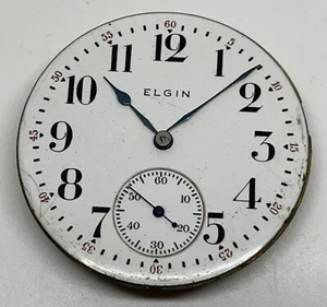 ELGIN POCKET WATCH MOVEMENT 7 Jewels 1913 16s Runs - Picture 1 of 17