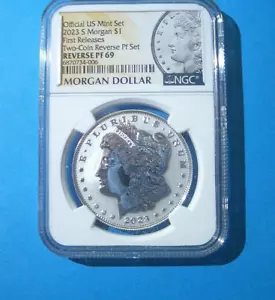 2023 NGC PF69 MORGAN REVERSE PROOF Silver Dollar FIRST RELEASES - Picture 1 of 2