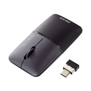 Sanwa Supply Sanwa Supply Silent Wireless Blue LED Mouse SLIMO Rech  NEW! - Picture 1 of 3