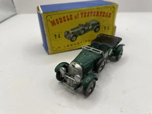 MATCHBOX /LESNEY MODELS OF YESTERYEAR Y5 1929 4 1/2 LTRE BLOWER BENTLEY WITH BOX - Picture 1 of 7